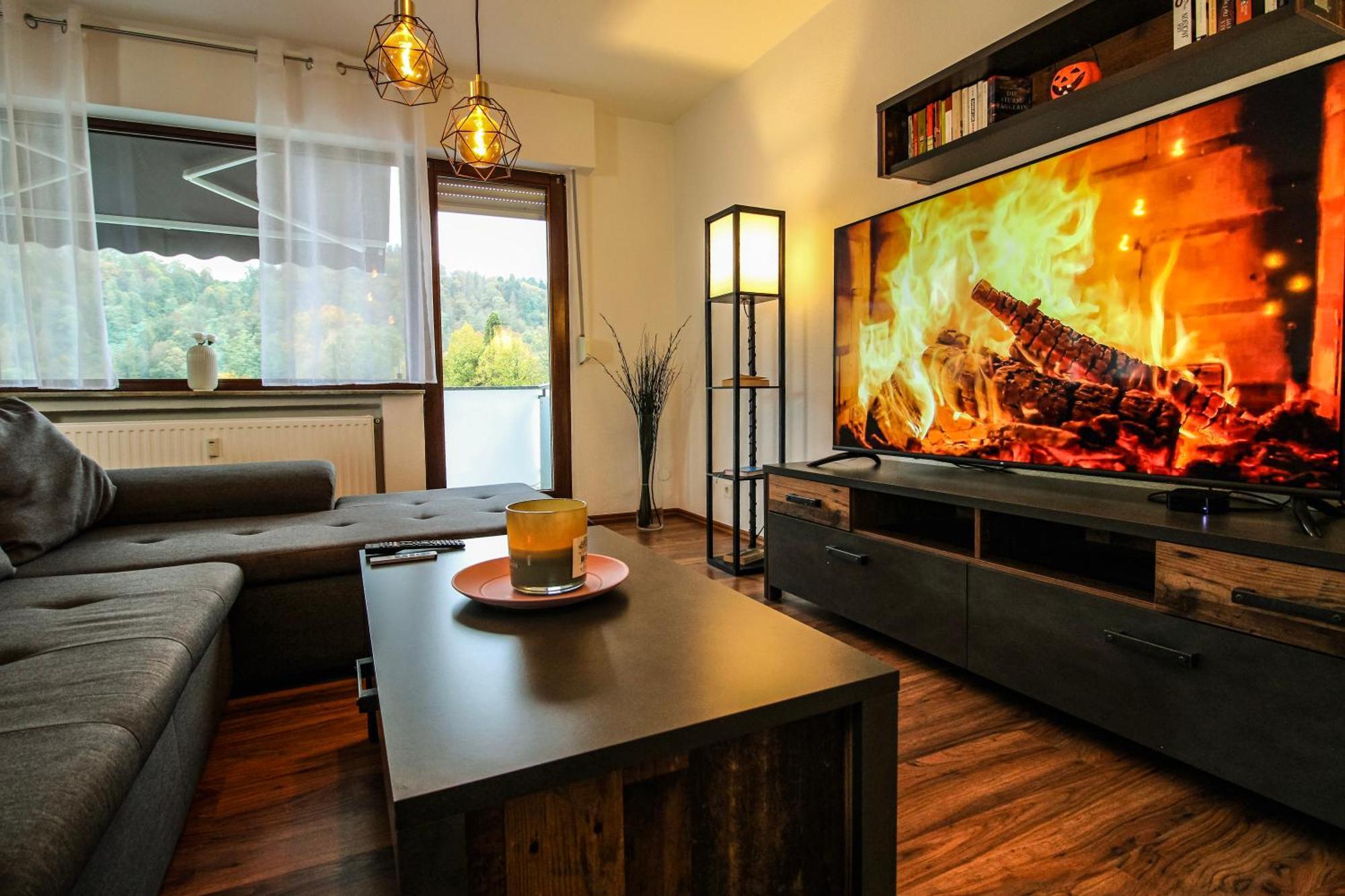 Moderne Fewo Sky Netflix Terrasse Burgblick Boxspringbett Waschtrockner Bullay Exterior photo